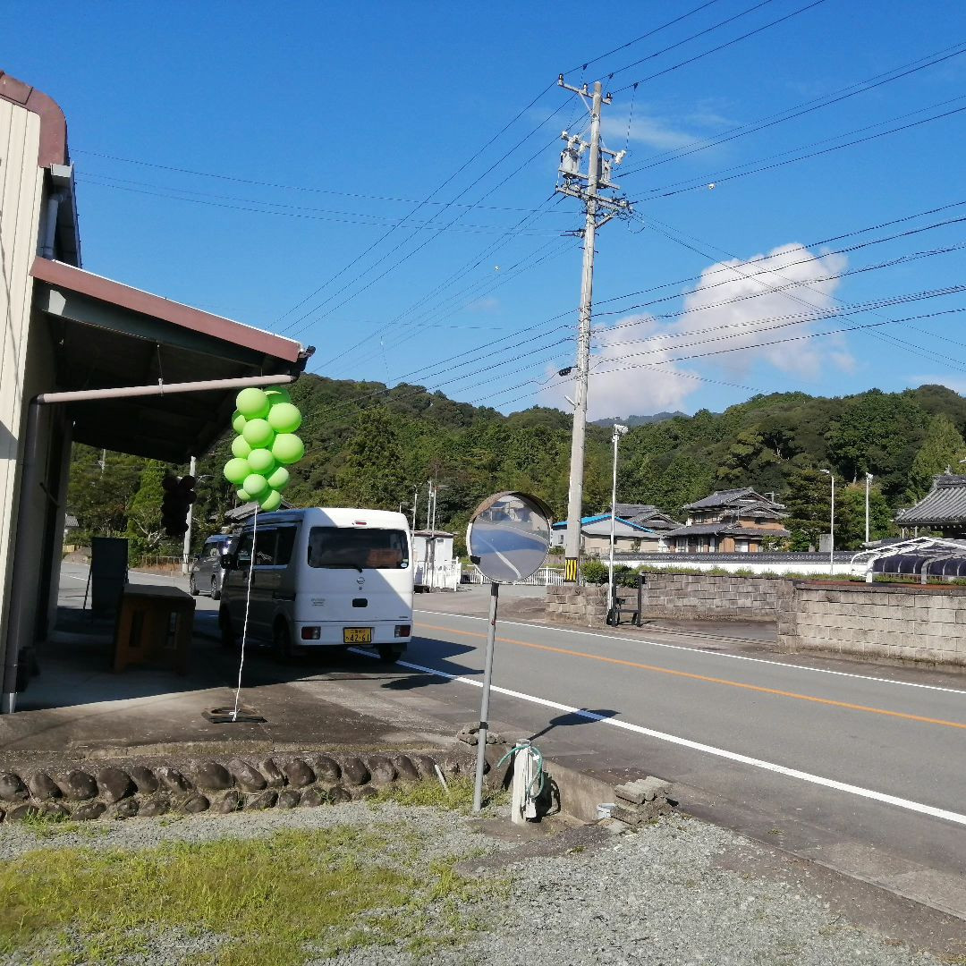 本日の国道368号沿い（多気町朝柄昌慶寺前）での目印のぶどう...